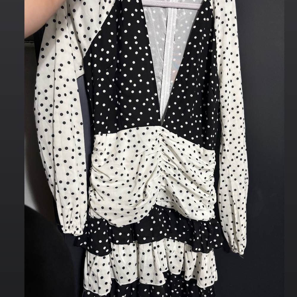 Black and White Polka Dot Dress